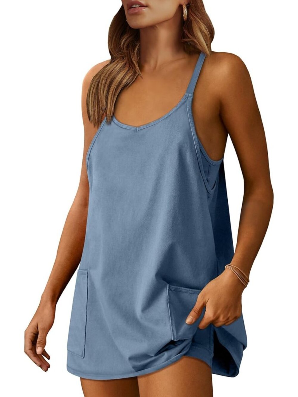 Summer Athletic Dress for Women | Tennis Workout Dress with Built-in Shorts